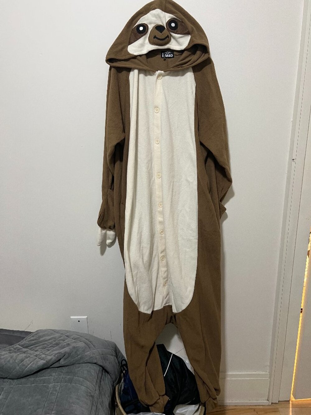 Sloth onesie with hood